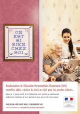 Affiche présentant les principales mesures de la loi pour les personnes âgées