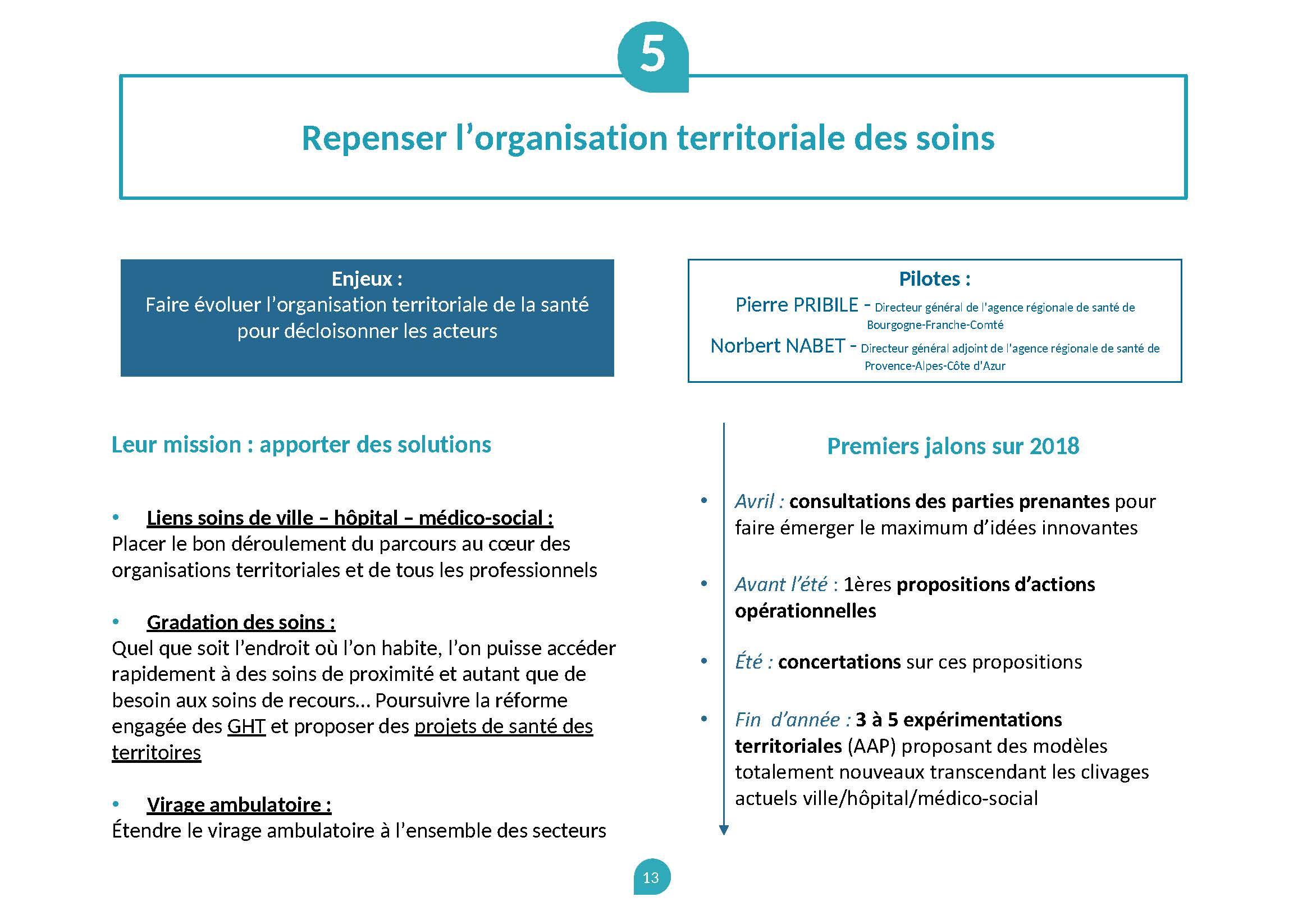 Image du dossier de presse présentant en détail le chantier n°5