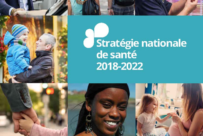 Couverture du document de présentation de la stratégie nationale de santé