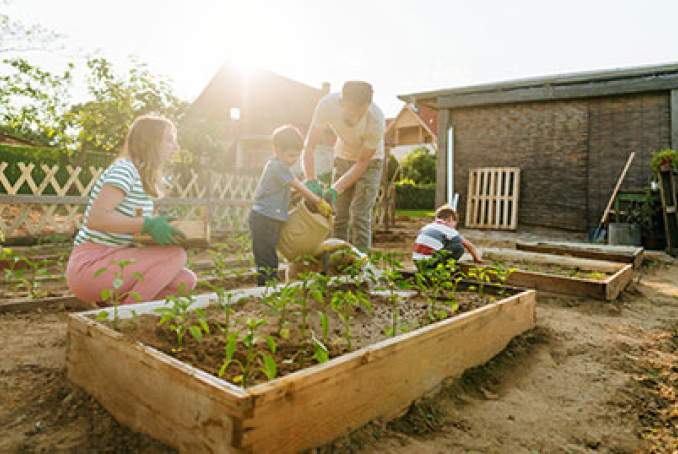 jardinage en famille